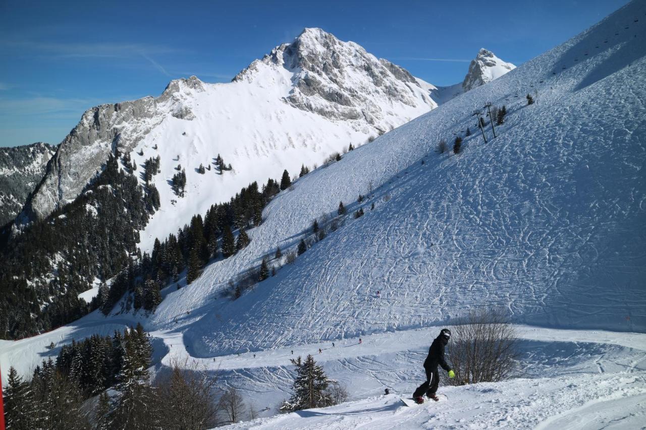 Appartement T2 A Bernex Avec Wifi, Vue Sur Montagne Bagian luar foto